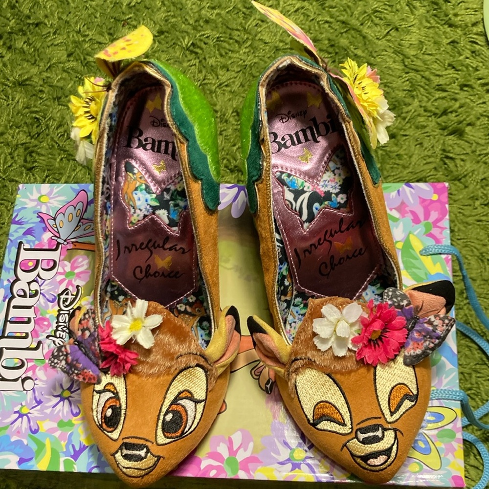 RARE Irregular Choice Disney Hyah Bambi Heels W39